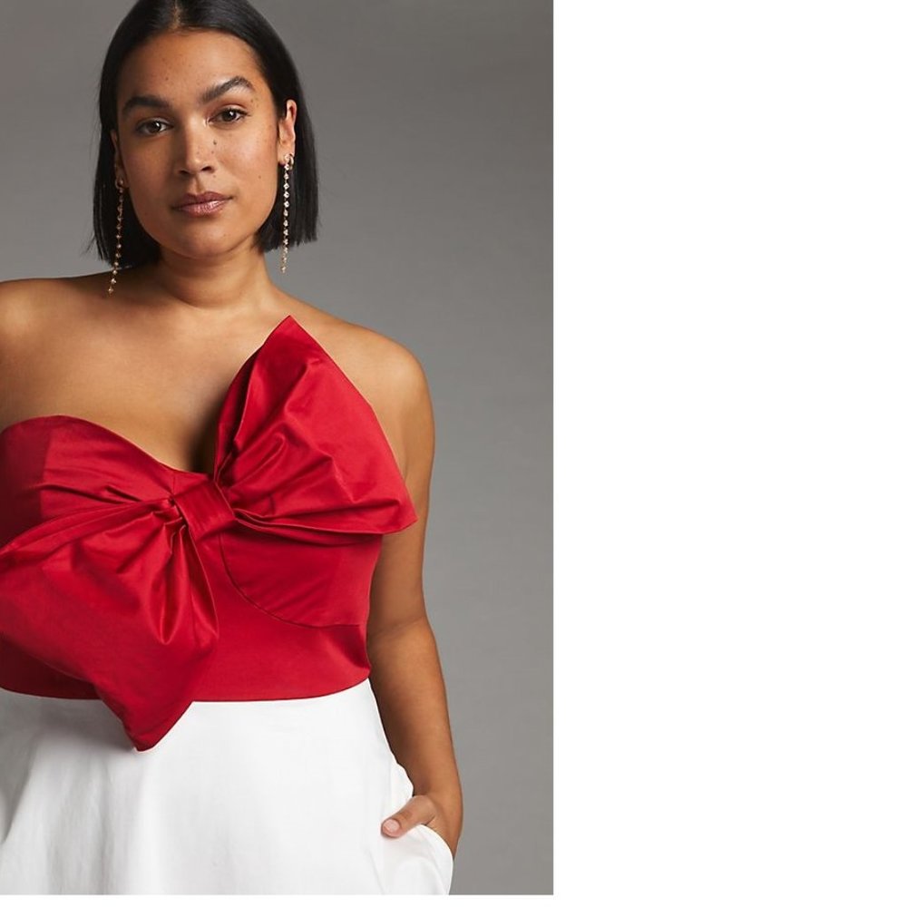 ANTHROPOLOGIE Bow-Tie Maxi Dress - Picture 3 of 7